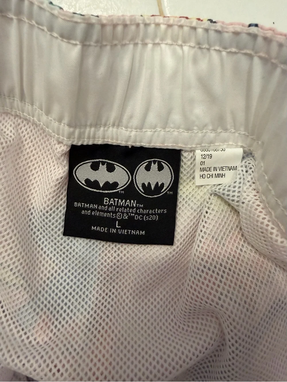 Batman Surf Print Swim Trunks